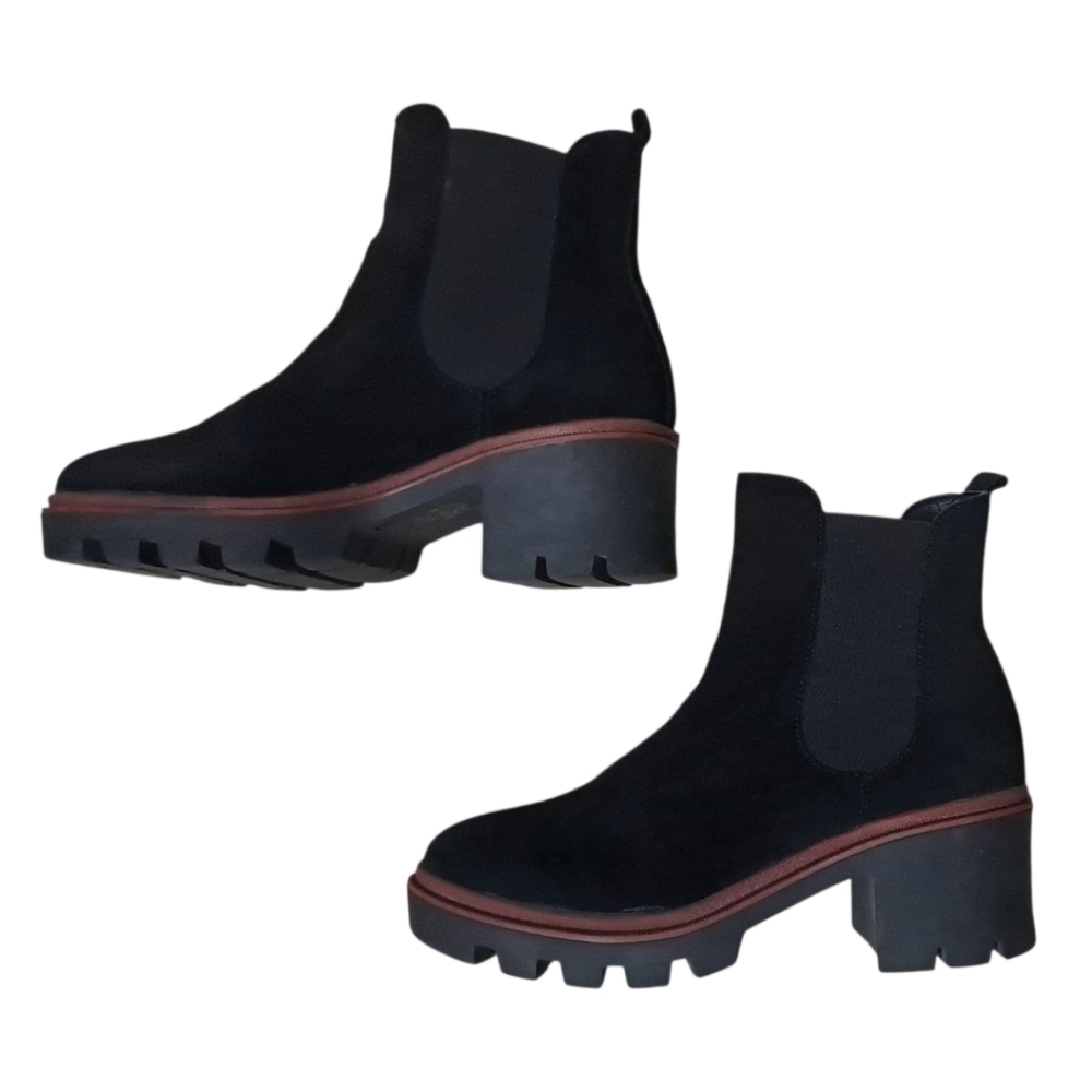 Antonio de Faria Black Suede Chelsea Boots – EU 39 / US 8 – Portugal Made - Picture 7 of 16